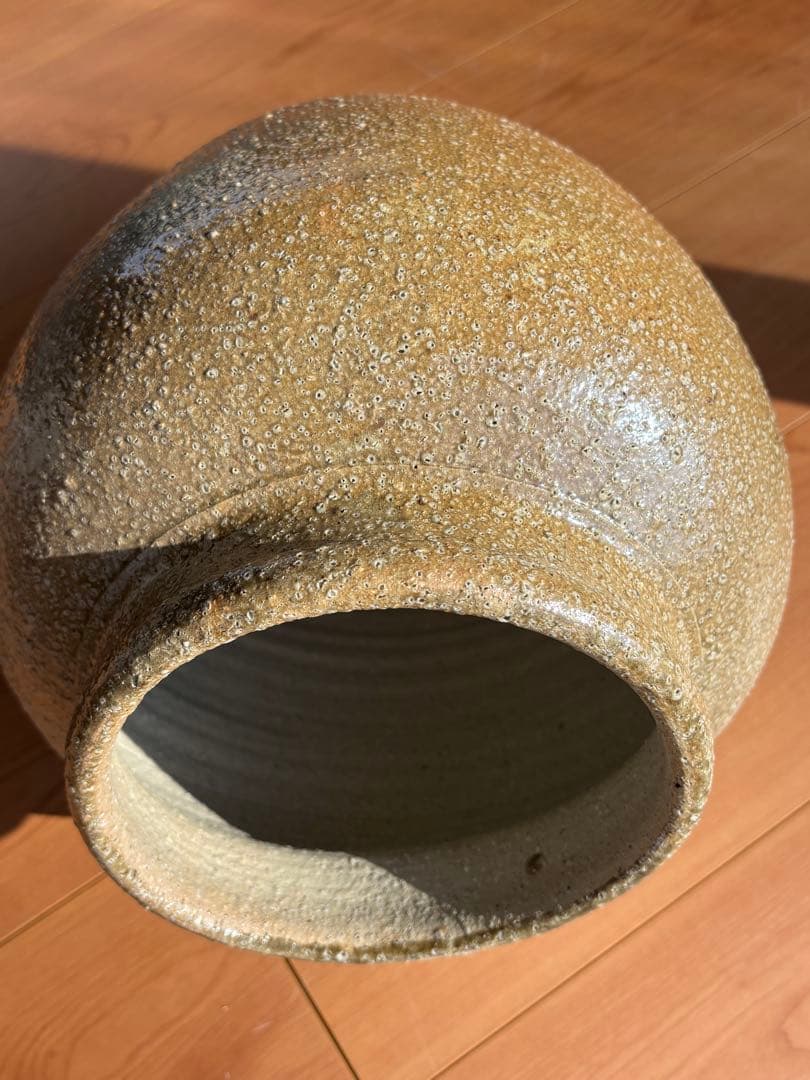 信楽焼　壺　花瓶　生花陶器　アンティーク置物