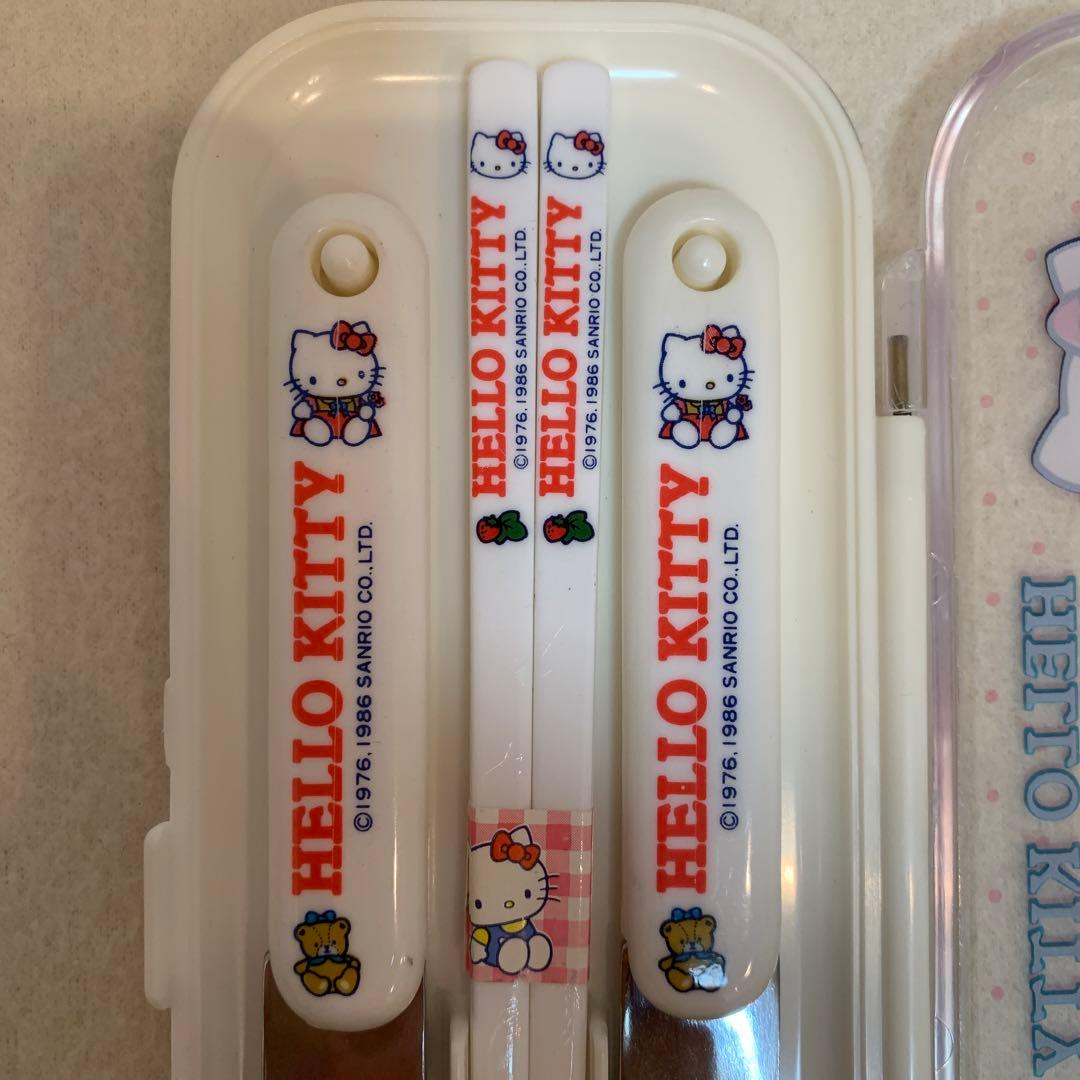 サンリオ レトロ♡キティちゃん おはし スプーン フォーク3点セット