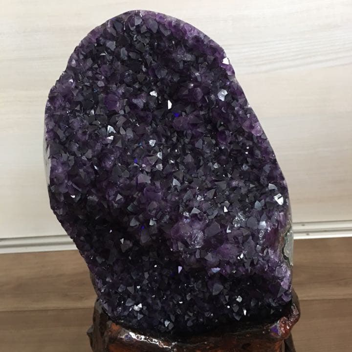 最高品質6A アメジストドームクラスター(ウルグアイ産) 台座込み 送料無料本物