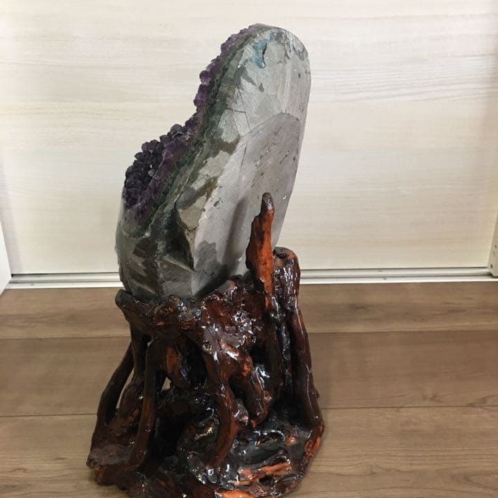 最高品質6A アメジストドームクラスター(ウルグアイ産) 台座込み 送料無料本物