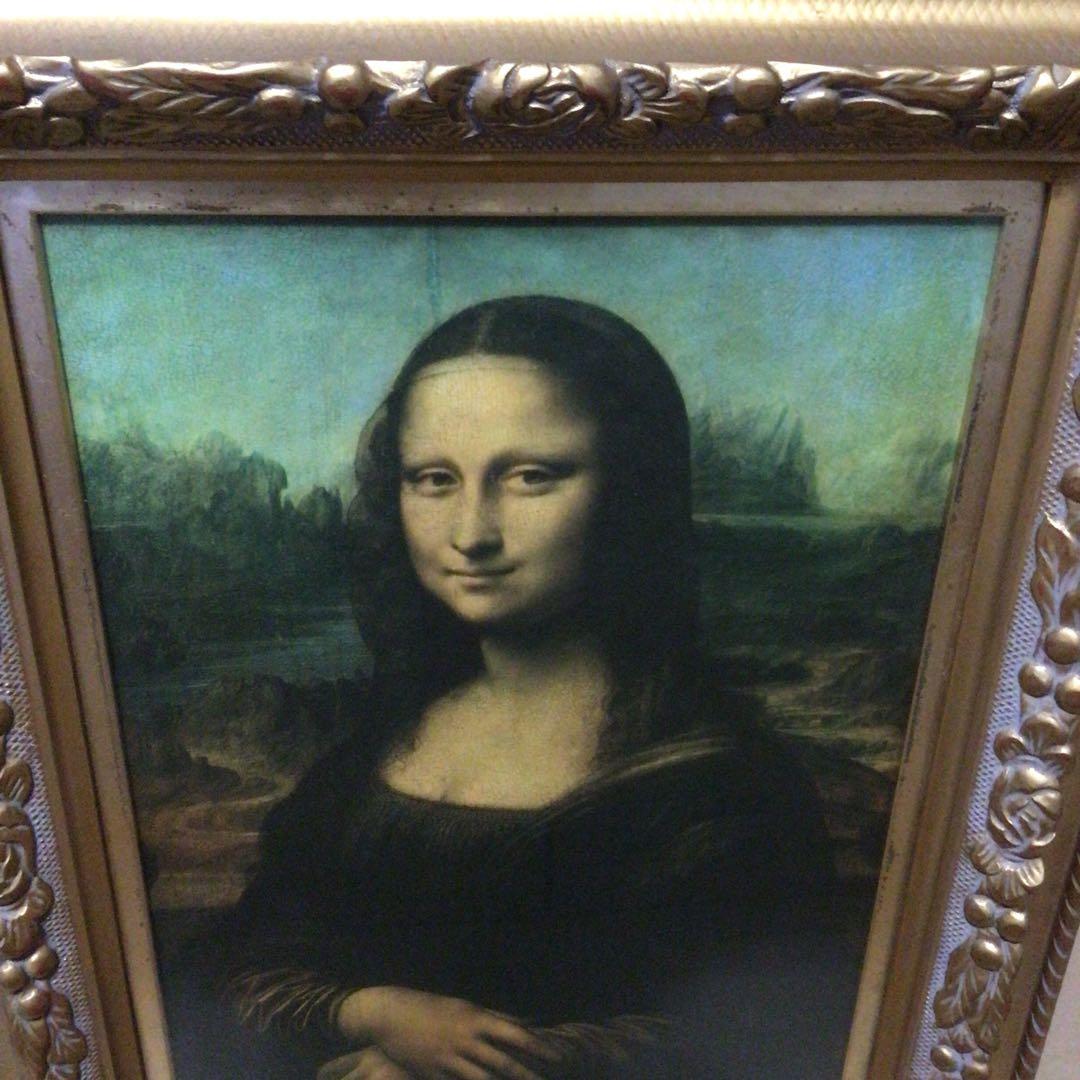 希少 1974年製 モナ・リザ 公式 レプリカ　複製画 インテリア