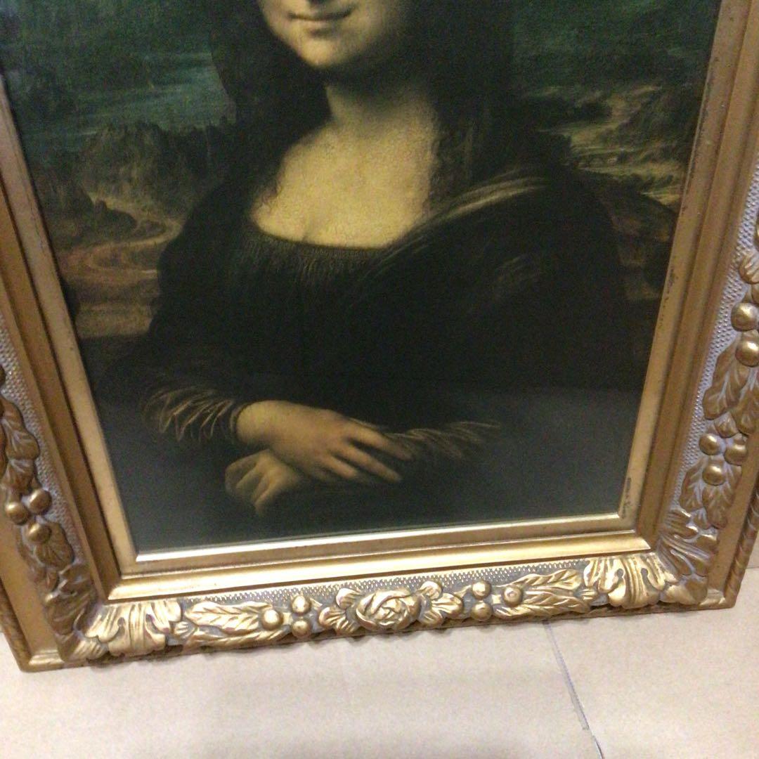 希少 1974年製 モナ・リザ 公式 レプリカ　複製画 インテリア