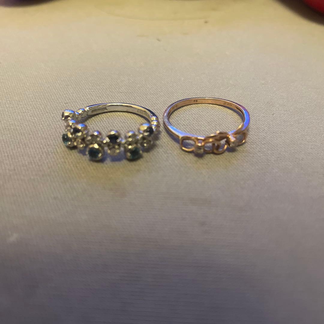 K10とシルバー指輪