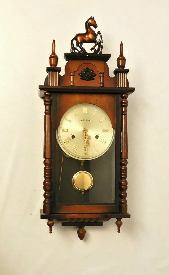 【入手困難 未使用品】アイコウシャ ゼンマイ式振り子時計