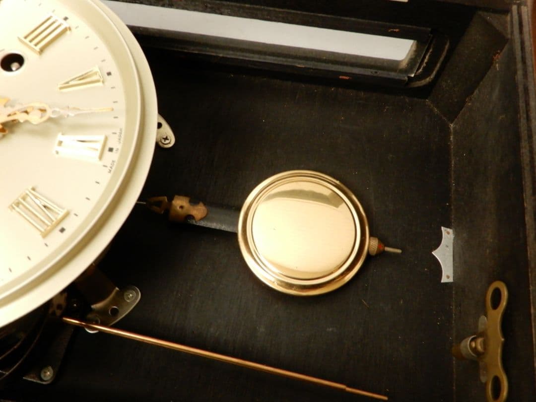 【入手困難 未使用品】アイコウシャ ゼンマイ式振り子時計