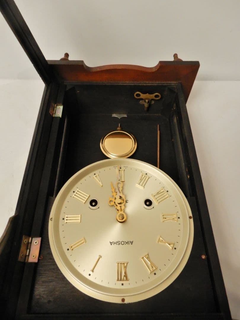 【入手困難 未使用品】アイコウシャ ゼンマイ式振り子時計