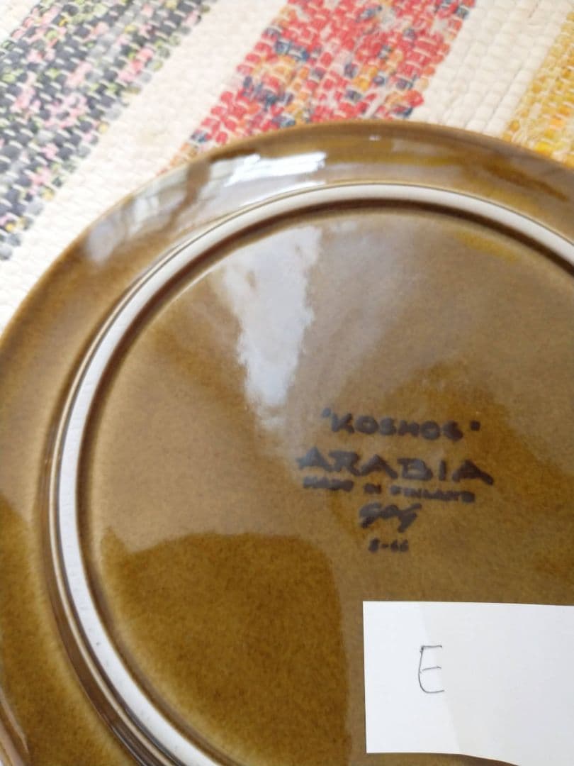 ARABIA/アラビア Kosmos/コスモス 20cmプレートE
