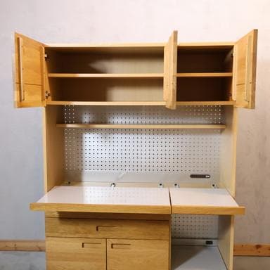 unico ウニコ HUTTE オーク材 キッチンボード レンジボード 食器棚