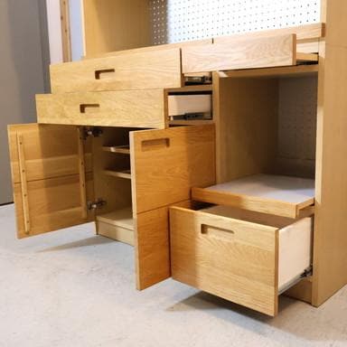 unico ウニコ HUTTE オーク材 キッチンボード レンジボード 食器棚