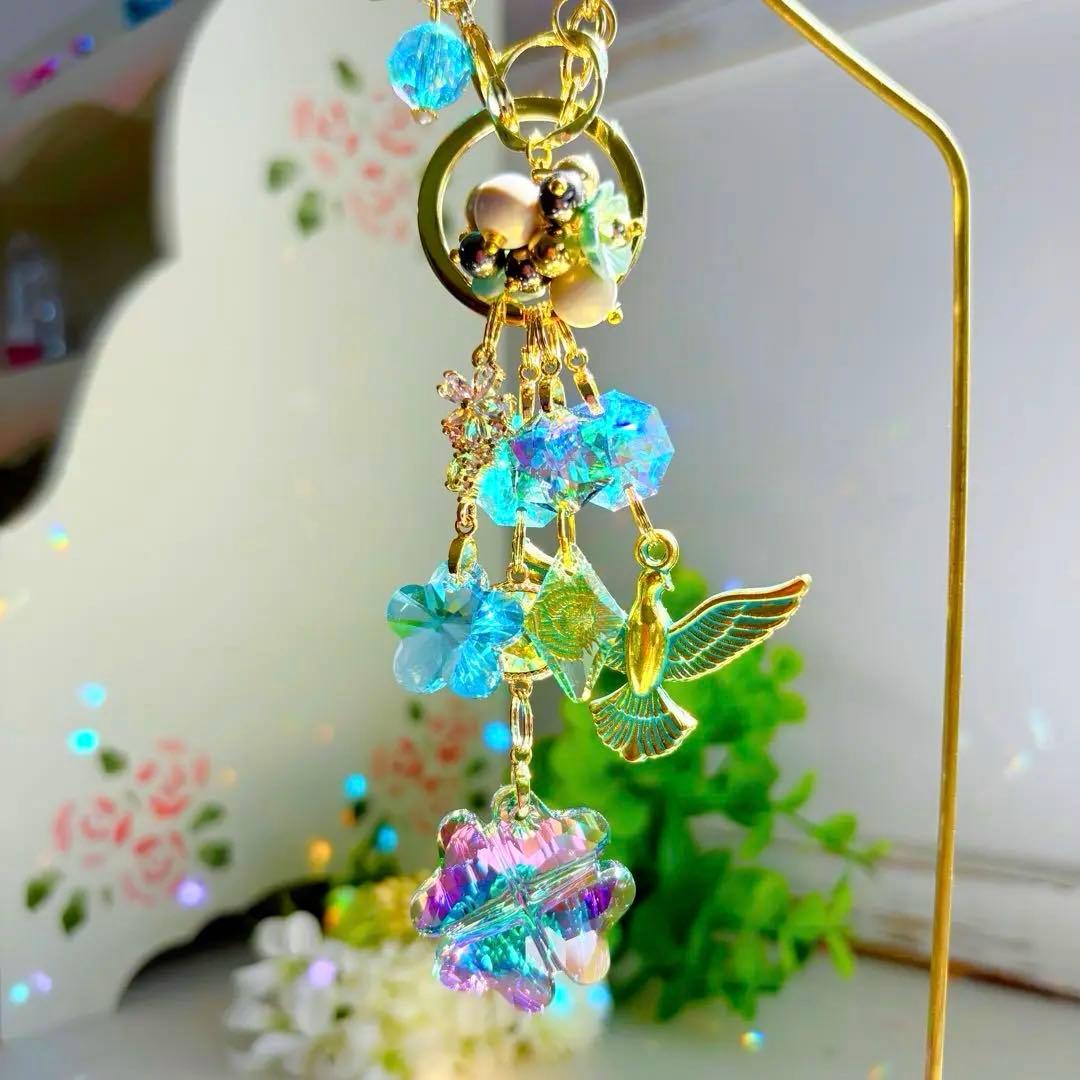 四つ葉のクローバー✩.*˚SWAROVSKIミニサンキャッチャー　②