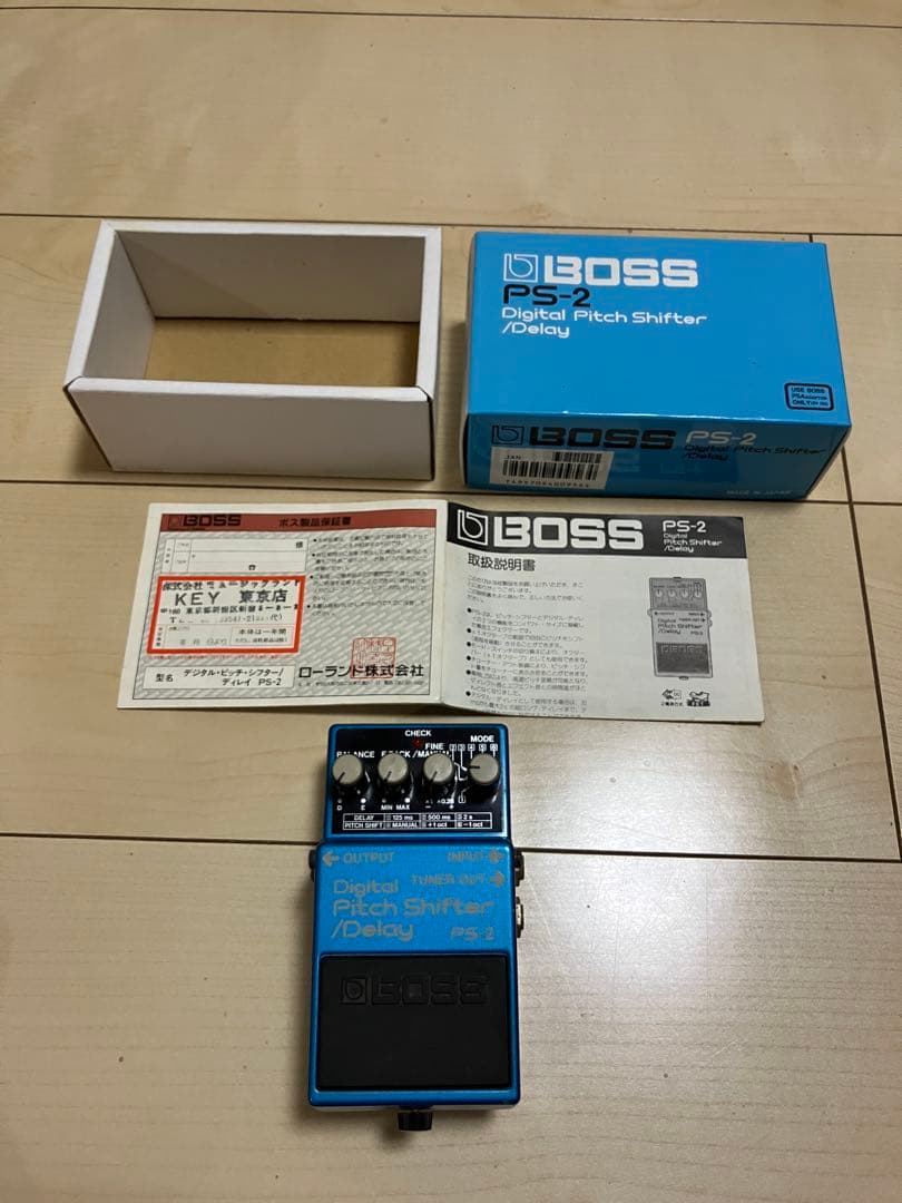 美品箱付き)1990年頃製BOSS デジタルピッチシフター/ディレイ PS-2