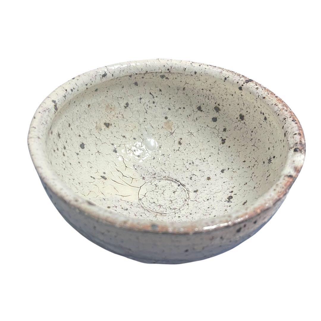 粉引中鉢　作家もの　土物
