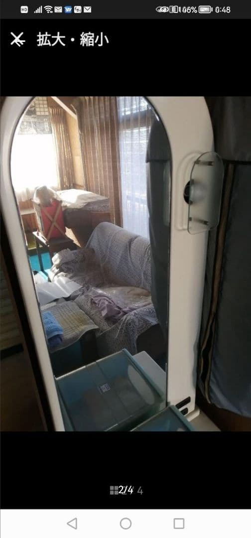 ‼️引取限定ホワイト ドレッサー・鏡台 楕円形ミラードレッサー鏡台