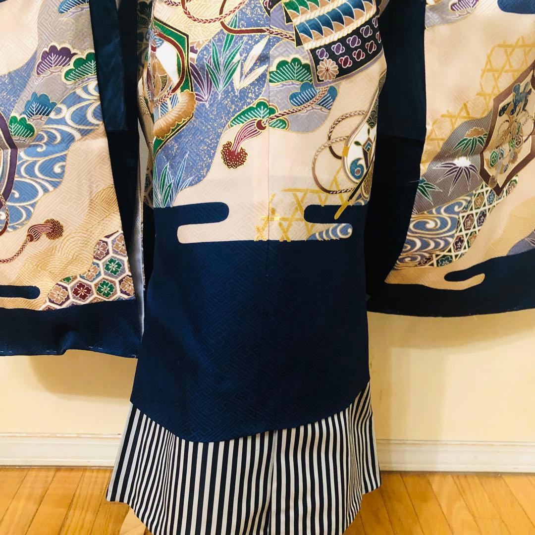 七五三 五歳‼️羽織り新品しつけタグ付き‼️人気兜鷹完全フルセット‼️家からは無し‼️