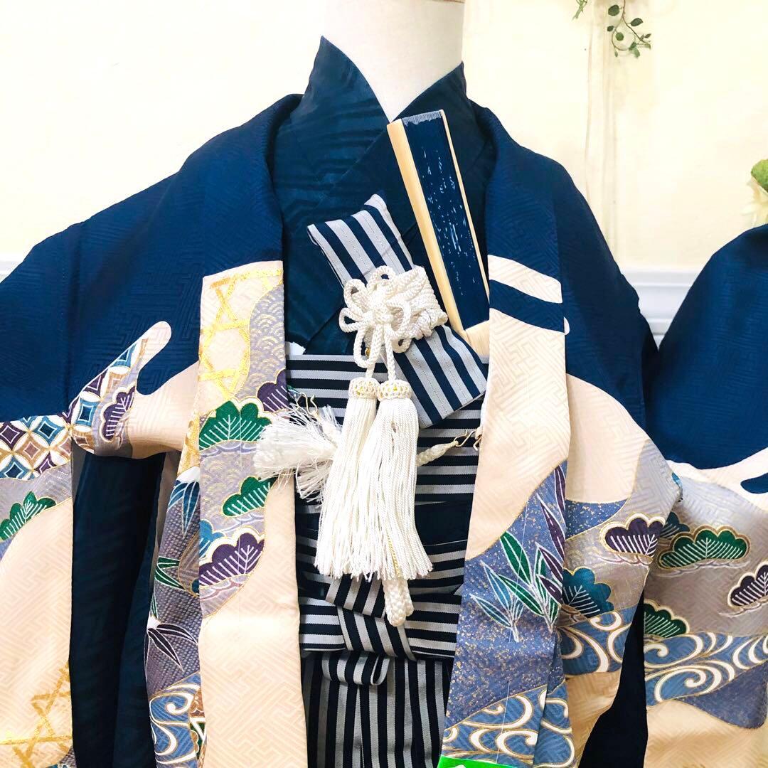 七五三 五歳‼️羽織り新品しつけタグ付き‼️人気兜鷹完全フルセット‼️家からは無し‼️