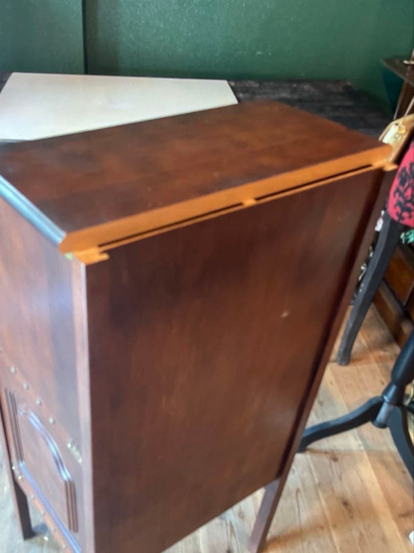._.*＊希少 オールドカリモク ライティングビューロー 机 小ぶりデスク