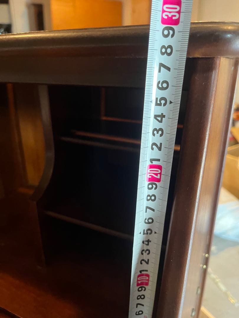 ._.*＊希少 オールドカリモク ライティングビューロー 机 小ぶりデスク