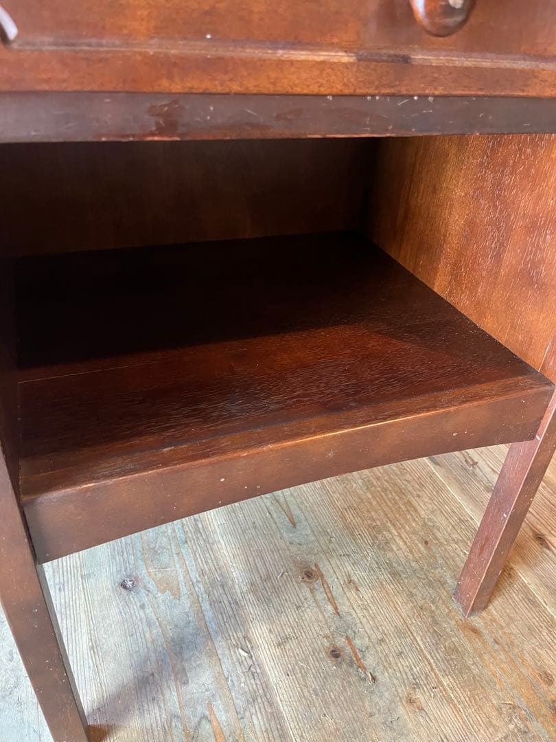 ._.*＊希少 オールドカリモク ライティングビューロー 机 小ぶりデスク