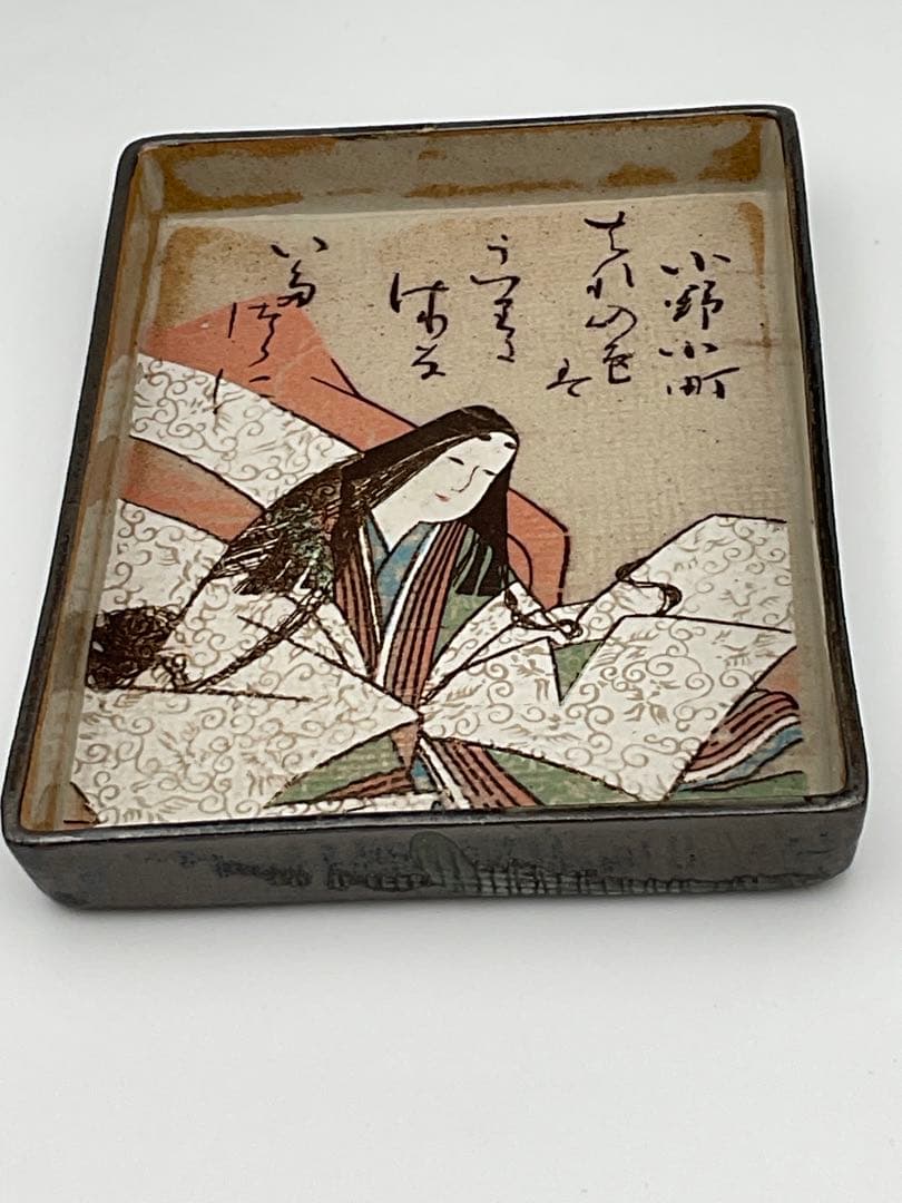 歌仙 歌留多 百人一首 角皿 銘々皿 - メルカリ