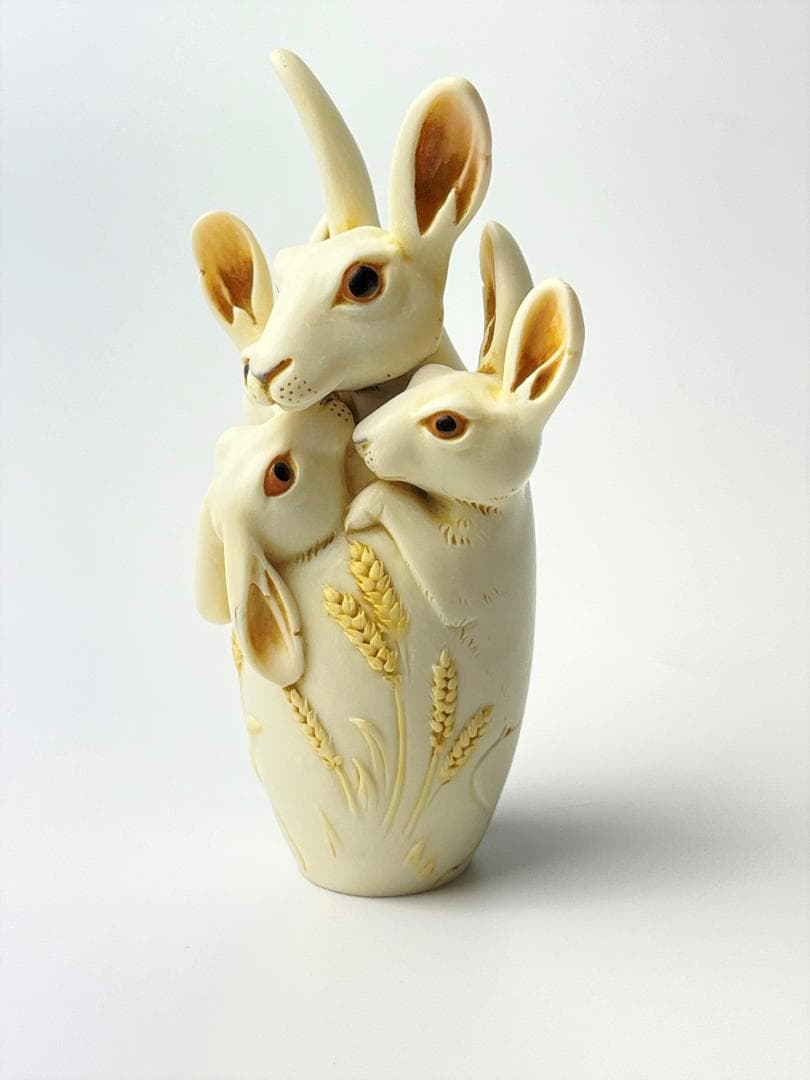 世界1000体限定 アダムバインダー ウサギ 彫刻 フィギュア