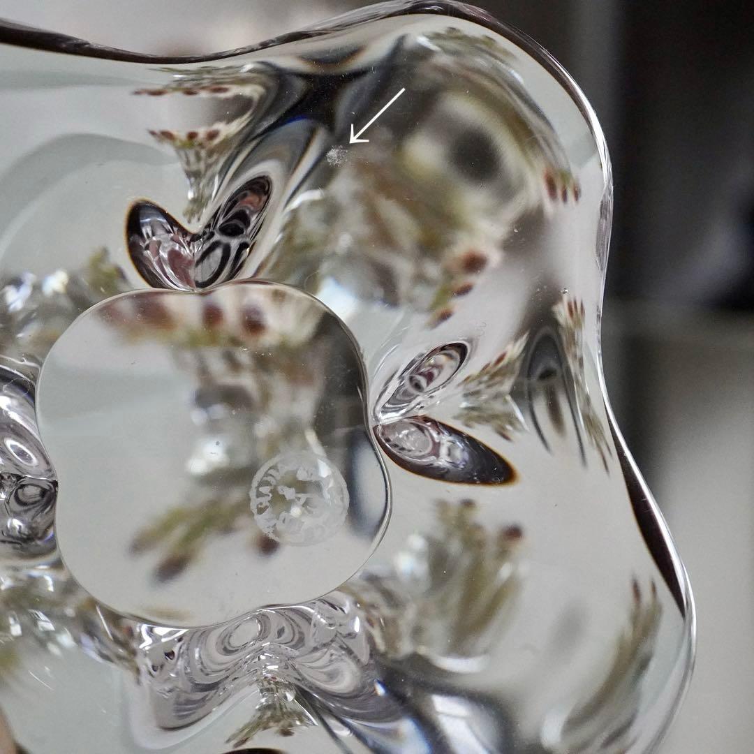 ★希少美品★オールドバカラBACCARAT 花びら型バターディッシュ 4客セット