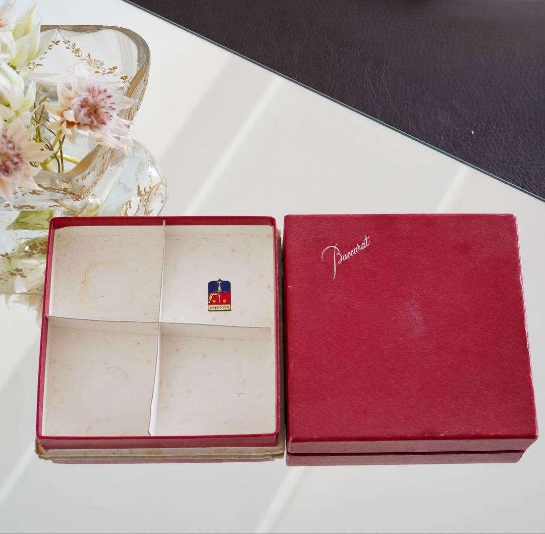 ★希少美品★オールドバカラBACCARAT 花びら型バターディッシュ 4客セット