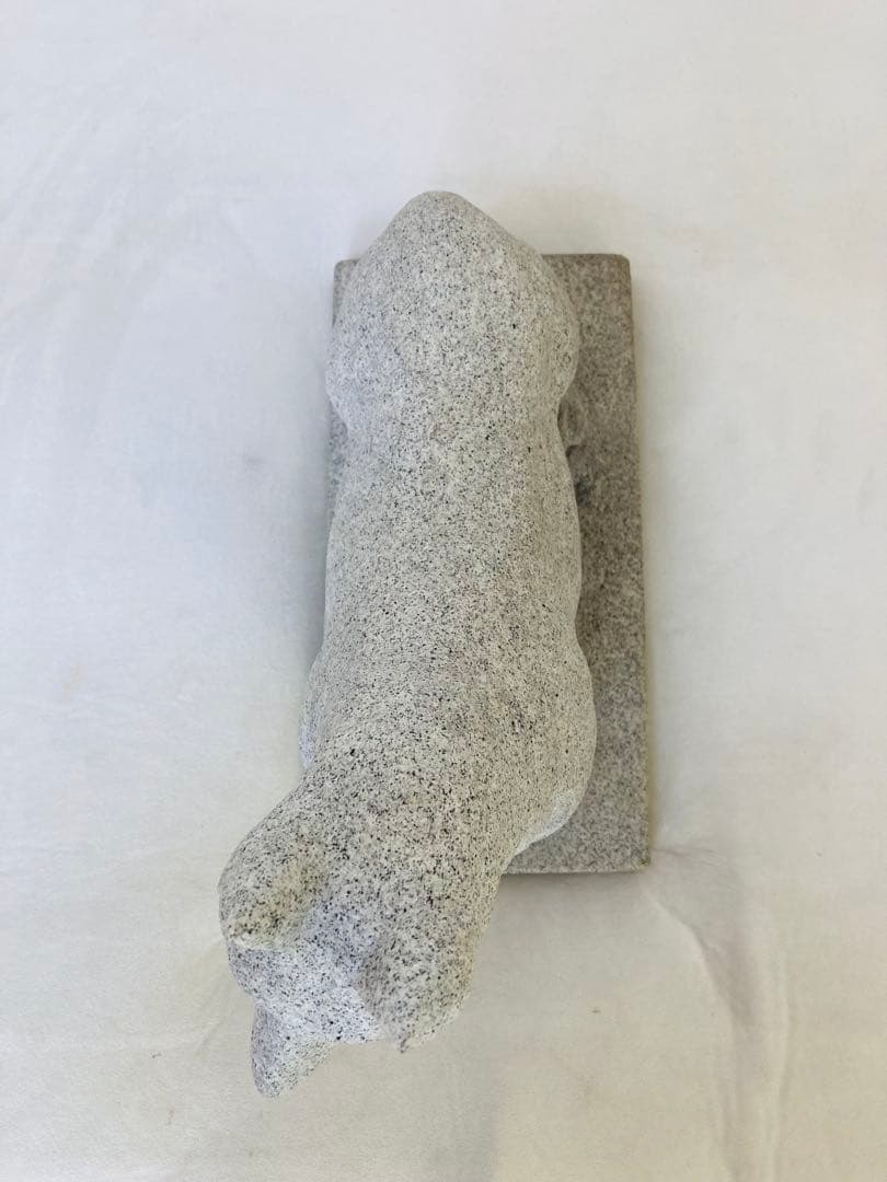 キツネ　狐　お稲荷様　お狐様　石像　白御影石　置物　ご利益　縁起物　商売繁盛