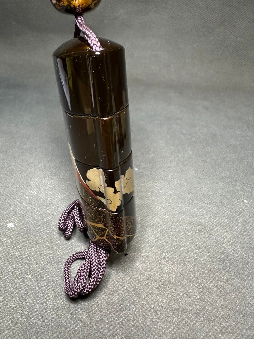 印籠 富士 蒔絵 根付 置物 古美術品 細密細工 骨董 アンティーク 工芸