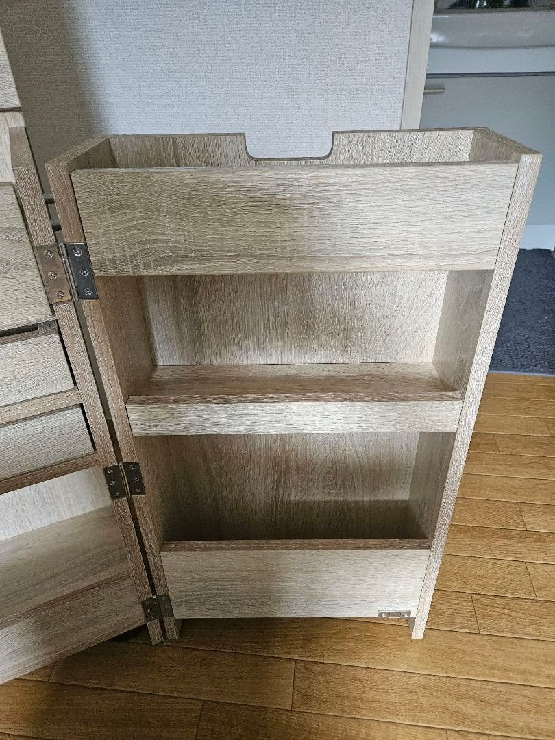 木目調ドレッサー・鏡台　移動可能