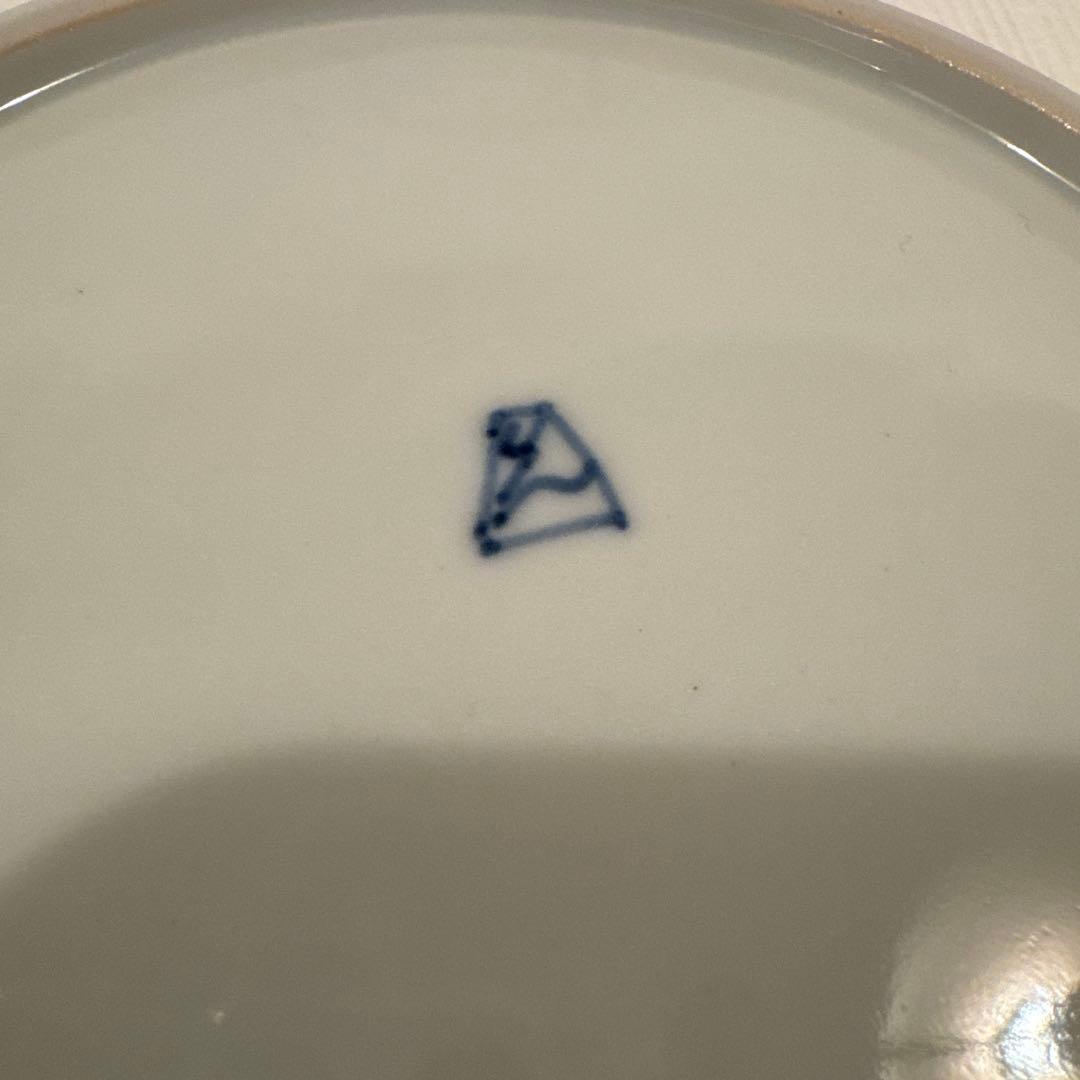 堀畑蘭 6寸深皿 松と白犬