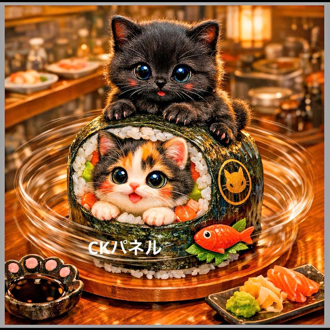 新柄♥️期間限定レアパネル生地 猫パネル生地 6柄セット CKパネル