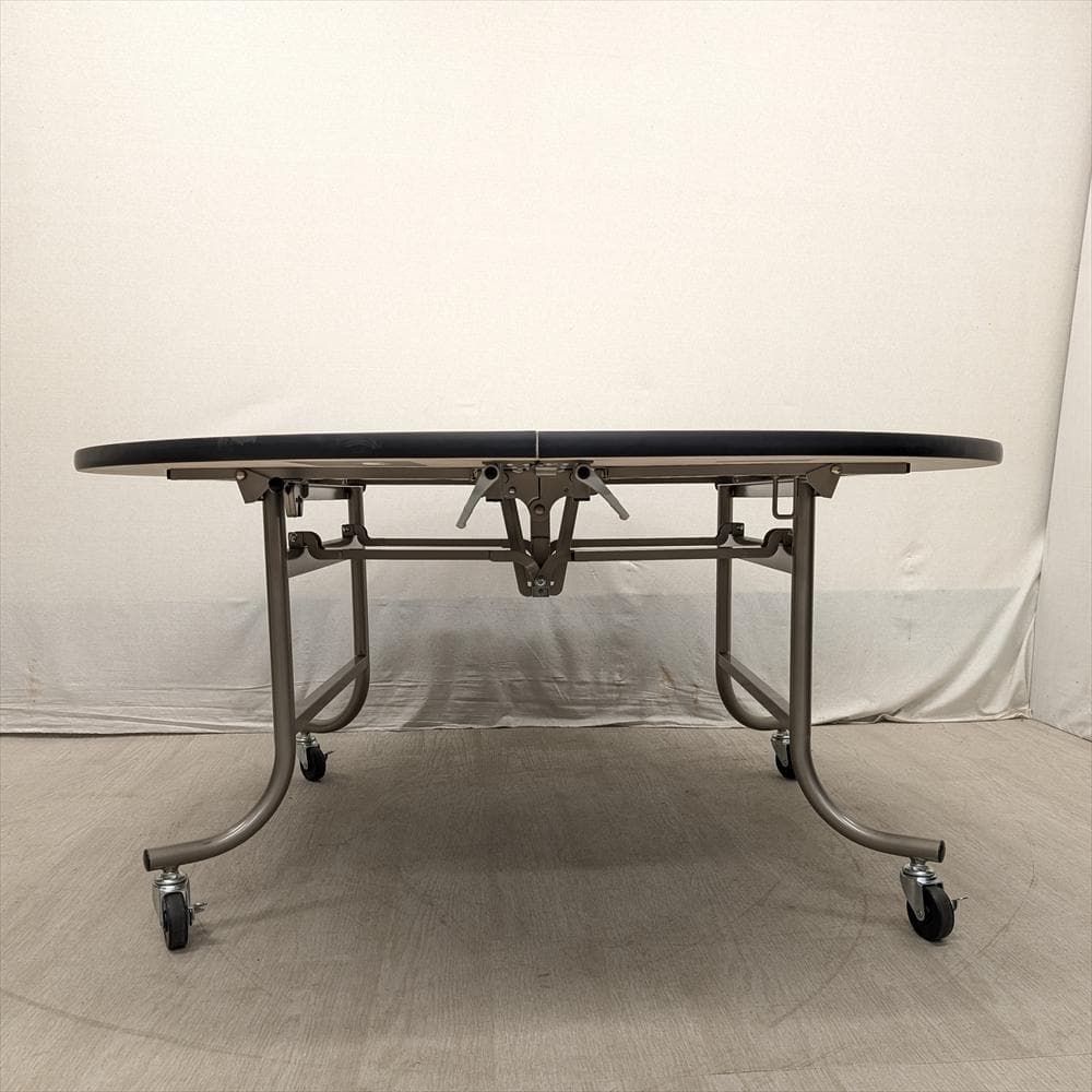 美品　直径150　フライトテーブル　折り畳み　円テーブル　会議　レセプション　C