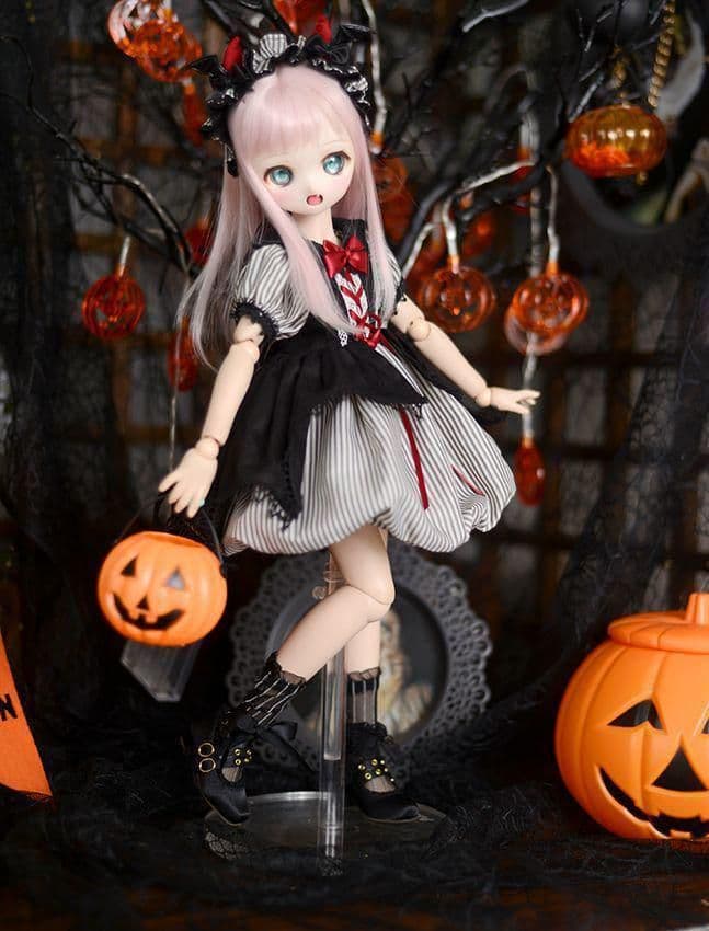 A27 BJD 1/4 ドール 衣装 洋服 ワンピース 3点セット ハンドメ