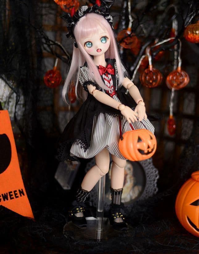 A27 BJD 1/4 ドール 衣装 洋服 ワンピース 3点セット ハンドメ