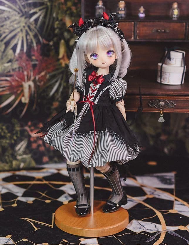 A27 BJD 1/4 ドール 衣装 洋服 ワンピース 3点セット ハンドメ
