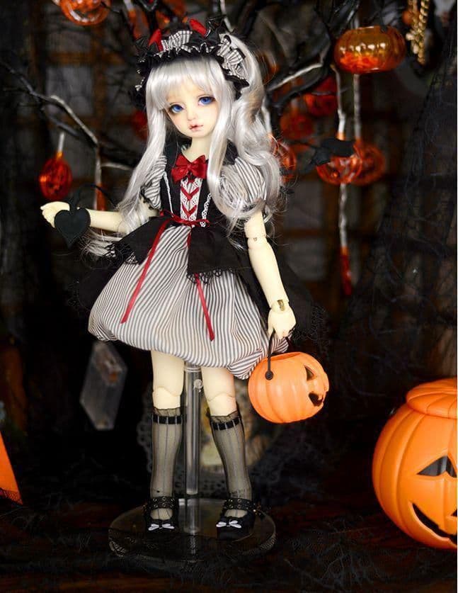 A27 BJD 1/4 ドール 衣装 洋服 ワンピース 3点セット ハンドメ