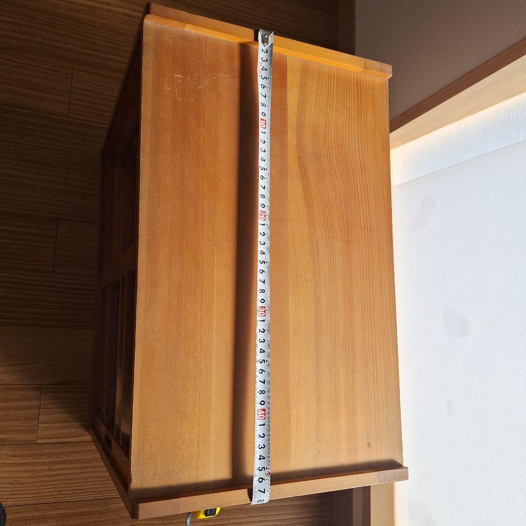 蝿張棚　　レトロ木製食品棚　アンティーク棚　フードストッカー