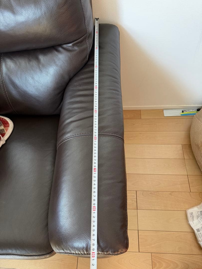 半革タイプ３人掛けソファ