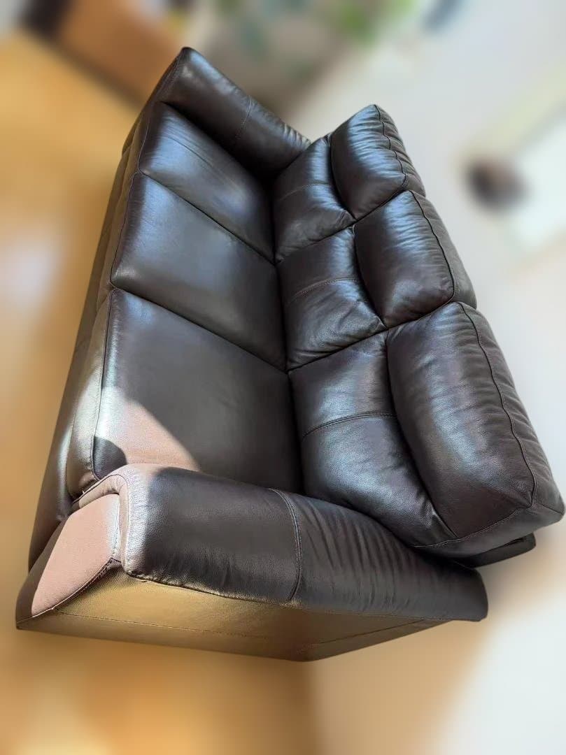 半革タイプ３人掛けソファ