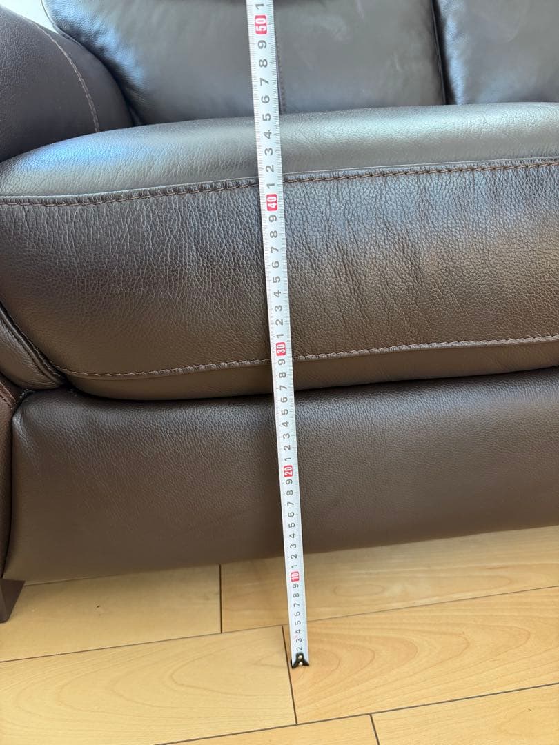 半革タイプ３人掛けソファ