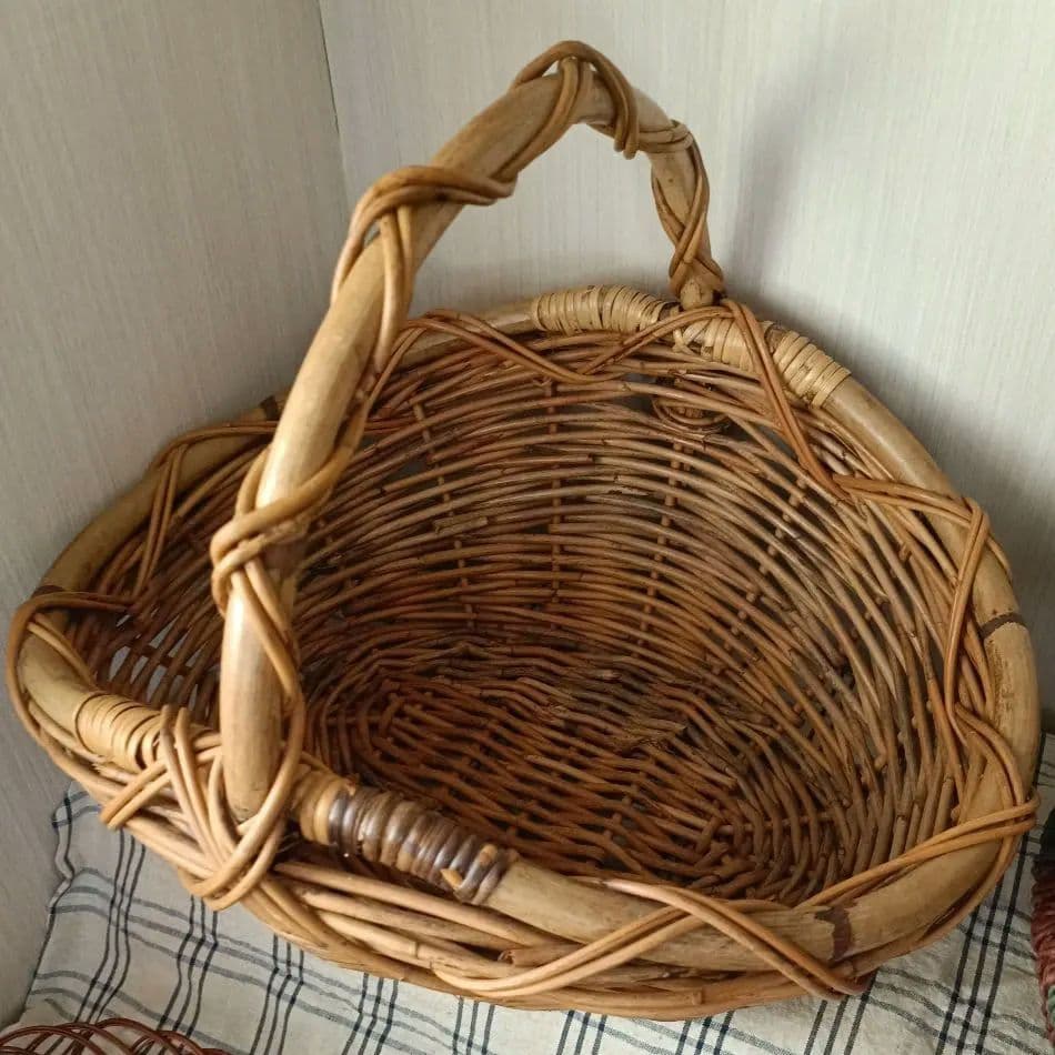 カゴ 籠4点+水差し 計5点 まとめ売り シャビーシック フレンチ ピッチャー