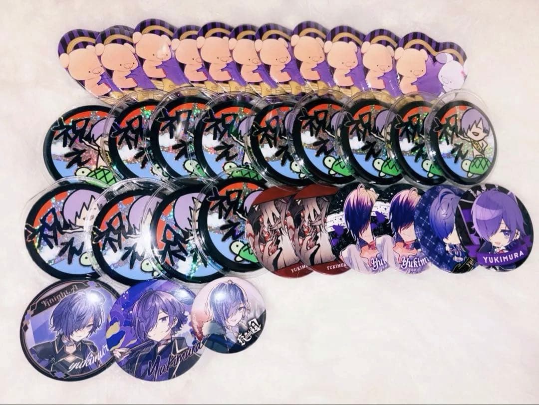 ゆきむら 缶バッジ まとめ売り サインあり - メルカリ