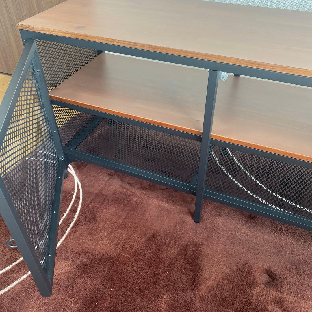 イケヤ　フィエルボ　IKEA メッシュパネルデザイン テレビ台　ブラック