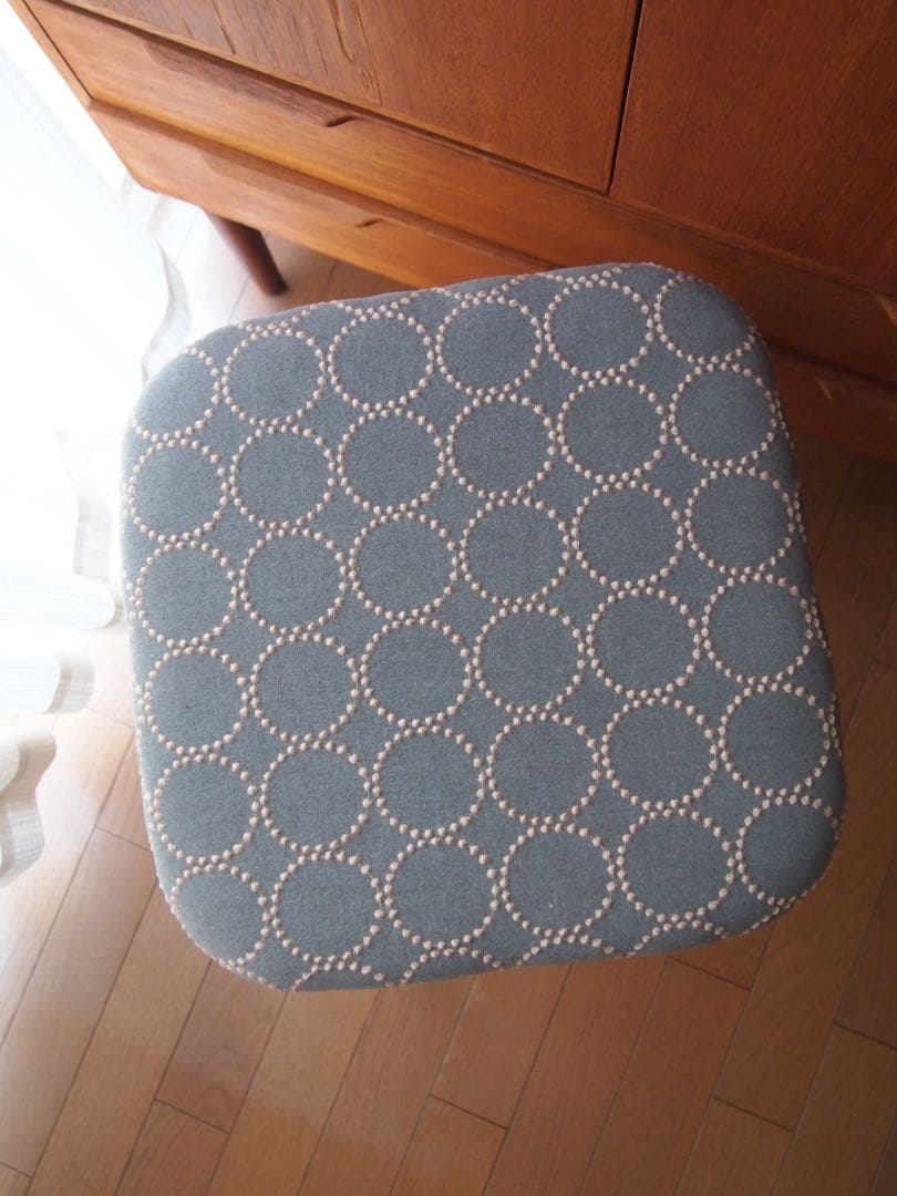 ミナペルホネン ハンドメイド アッシュ スクエア スツール タンバリン 生地