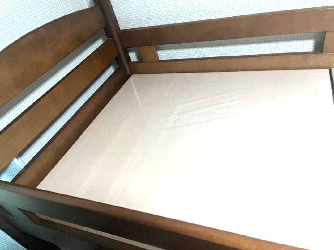 ロフトベット ベット 木製 シングルベット ローベット ブラウン システムベット