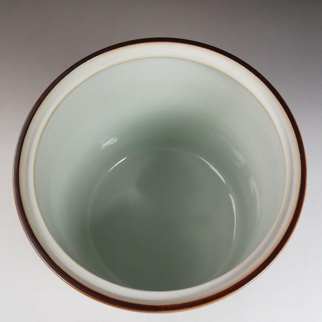 W190 水指 『祥瑞面取四君子画』『清閑寺窯 杉田祥平 造』 共箱