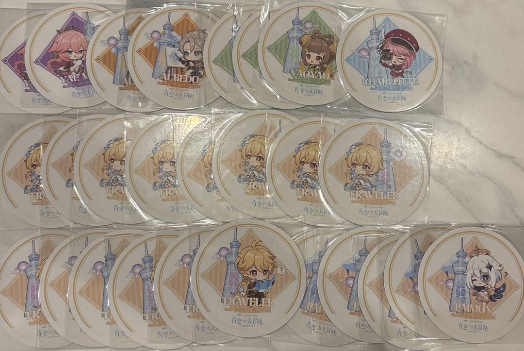 原神 スイパラ スカイツリー 原神焼き コースター63枚まとめ売り