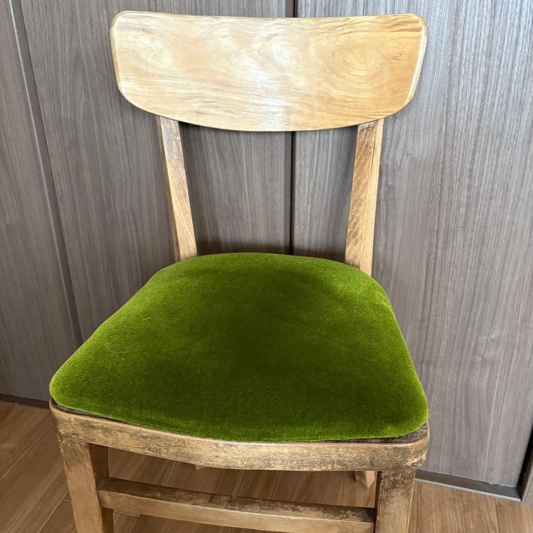 骨董市　アンティーク　チェアー　無垢　椅子　古道具　味ある木材