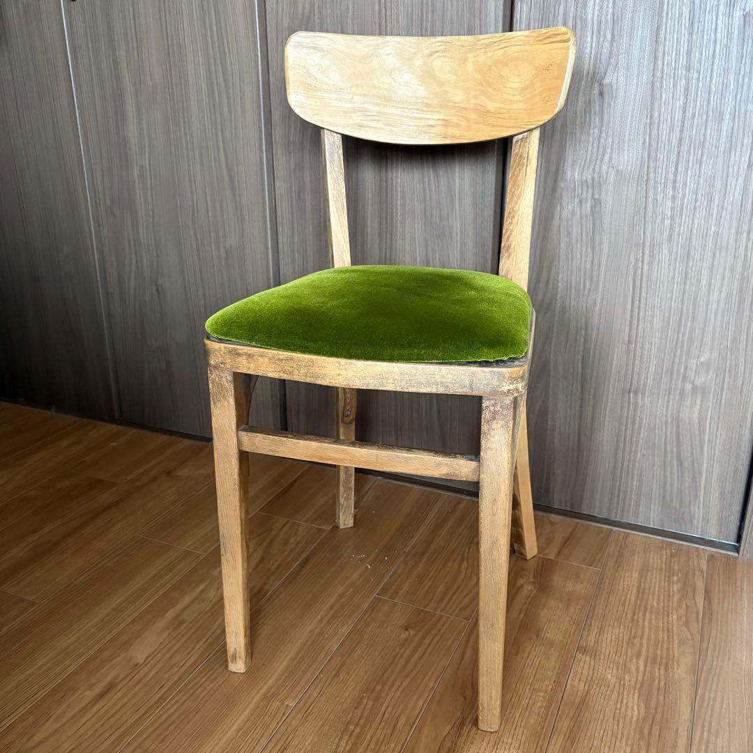 骨董市　アンティーク　チェアー　無垢　椅子　古道具　味ある木材