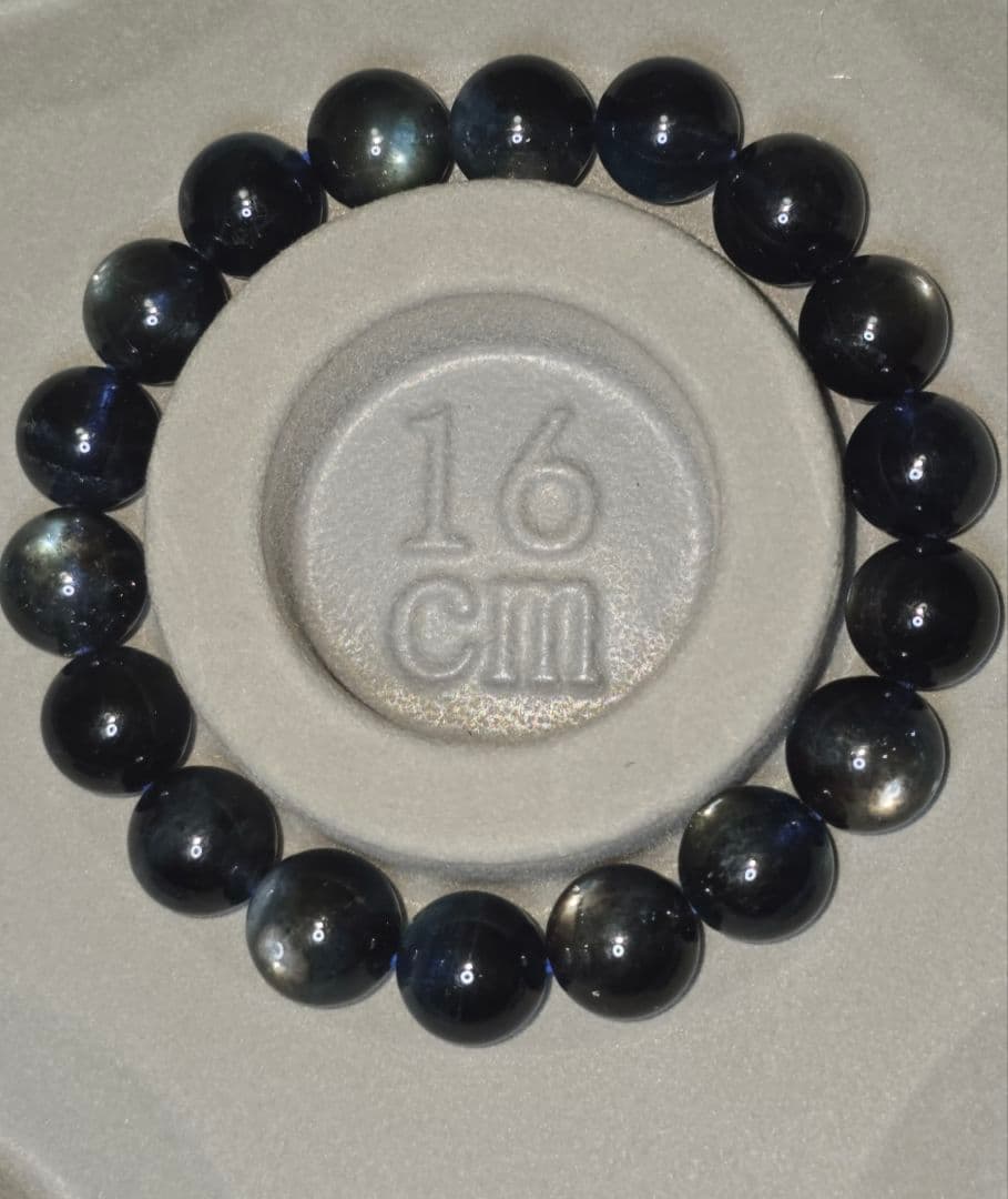 ブラックアクアマリンブレスレット